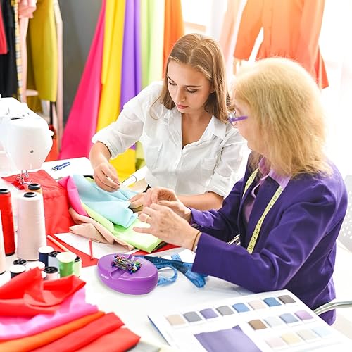 Vista 22 de Sizobi Soporte magnético para pasador, cojines magnéticos para coser, suministros de costura, organizador magnético de aguja, soporte de pasador