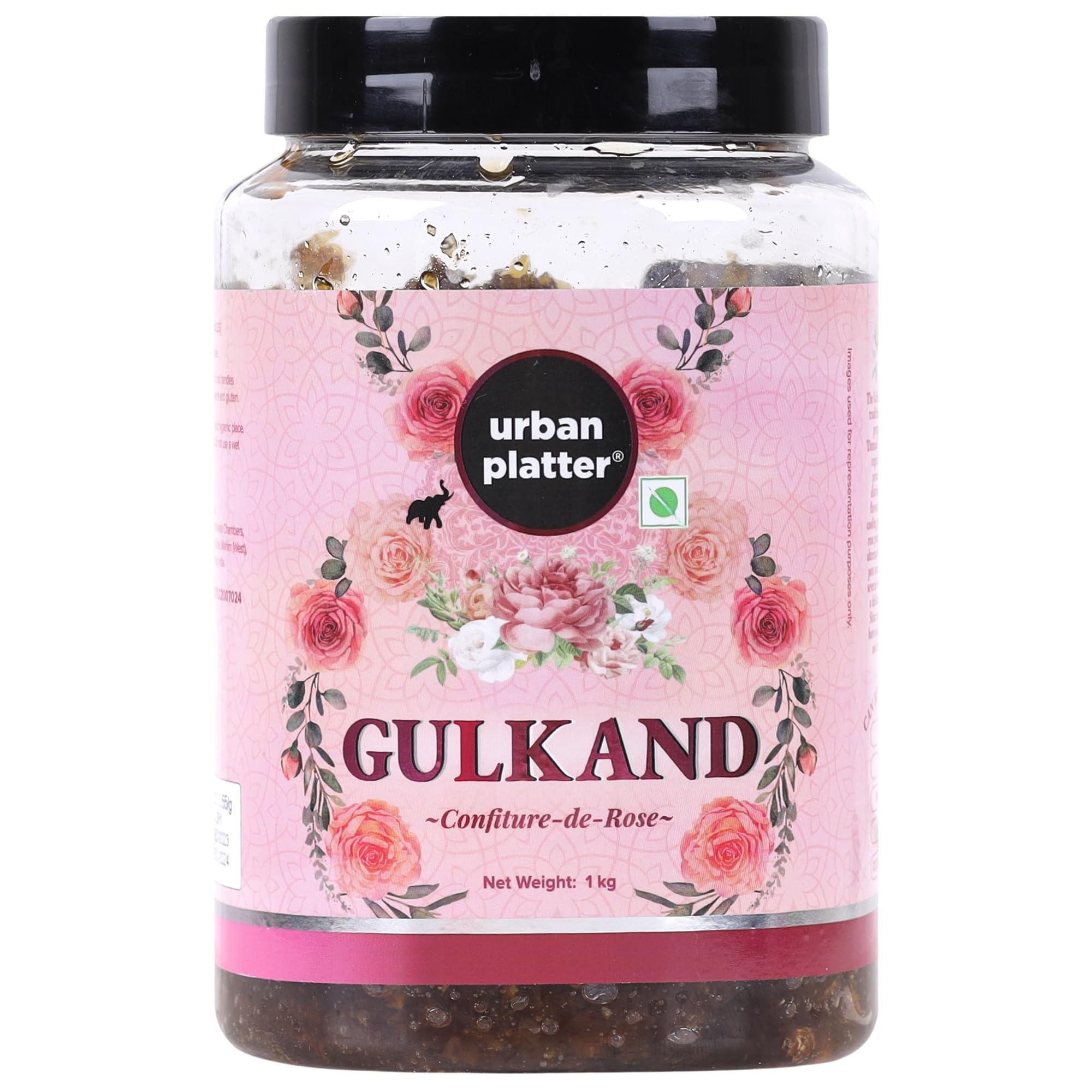 Urban Platter Natural Gulkand (Rose Petal Jam), 1Kg [100% Natural | Sun Dried | Natures Coolant | Chaitri Roses.] (B09D3XBXP9) Amazon Price History, Amazon Price Tracker