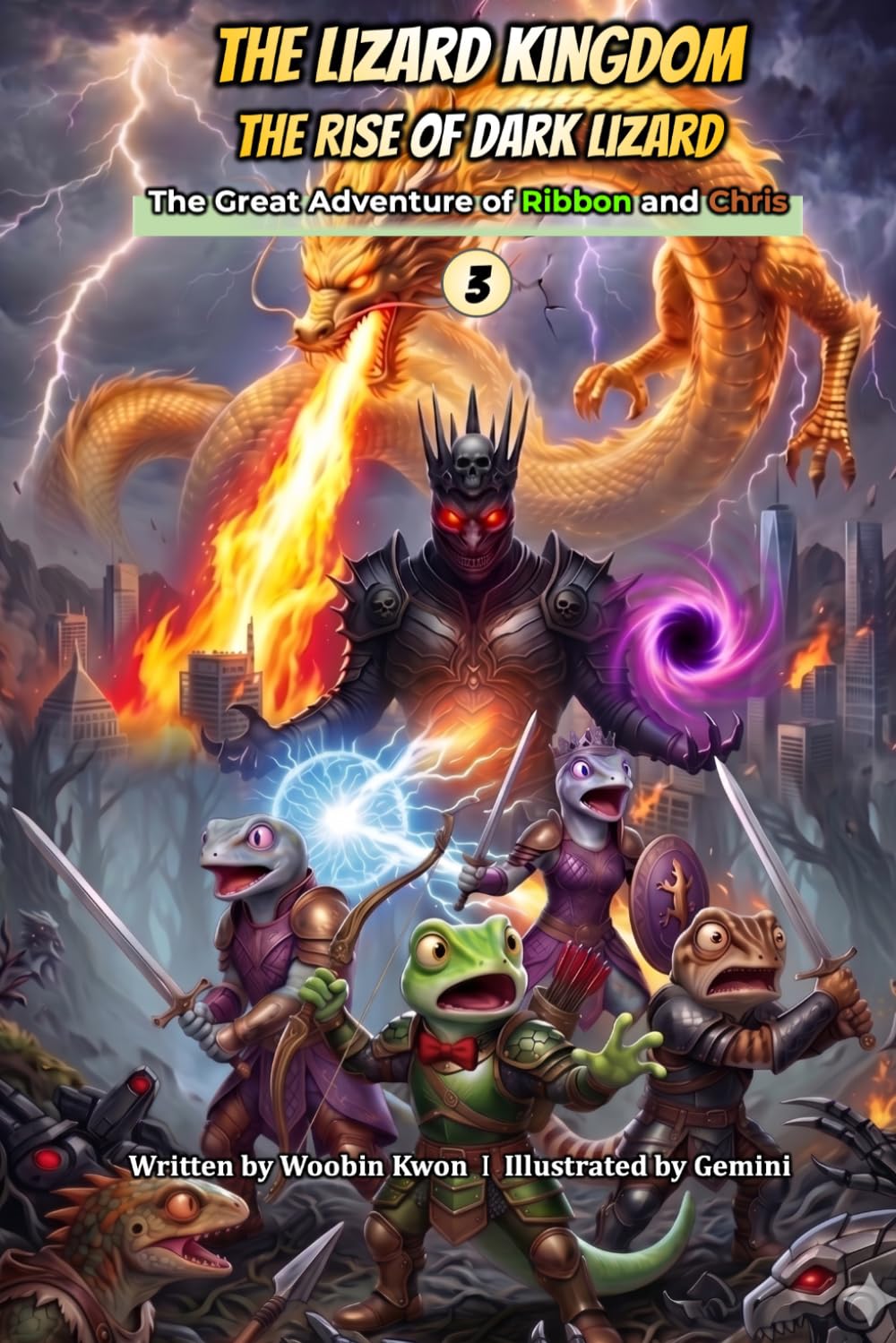 The Lizard Kingdom: The Rise of Dark Lizard: The Great Adventure of Ribbon and chris 3 (The Lizard Kingdom Chronicles)