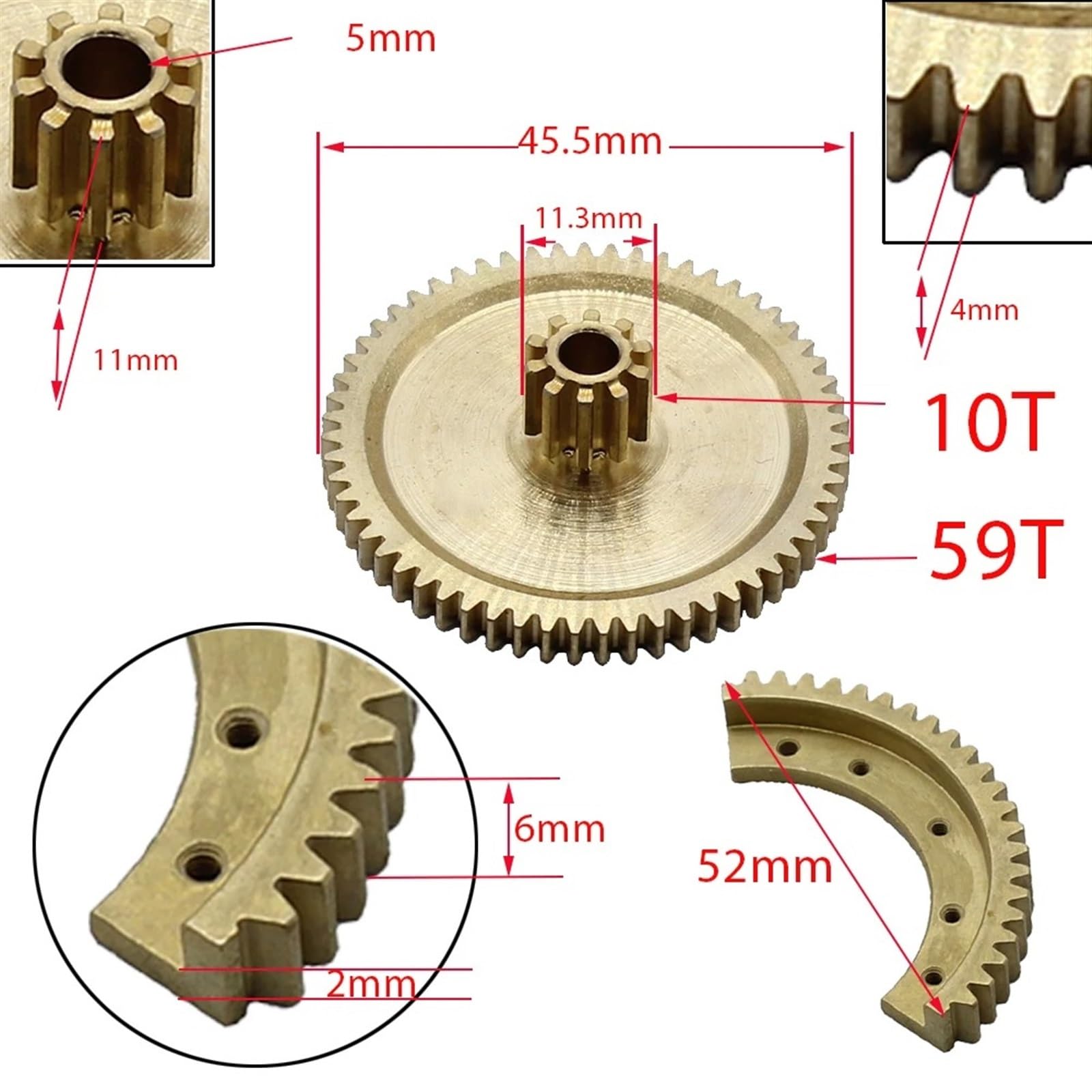 1 juego para VW para Skoda para TDI 1.4 1.9 2.0 2.5 2.7 3.0 4.2 Kit engranaje actuador cuerpo acelerador metal compatible con piezas repuesto automóvil Cuerpo acelerador del coche