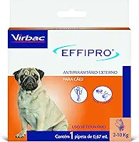 Virbac Effipro Antipulgas e Carrapatos para Cães de 2 kg a 10 kg com 1 Pipeta