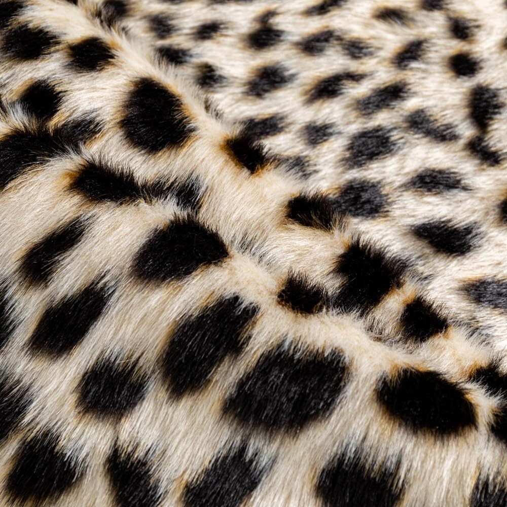 Alfombra de piel de vacuno con estampado de leopardo para el hogar, oficina, salón, dormitorio, 160 x 200 cm