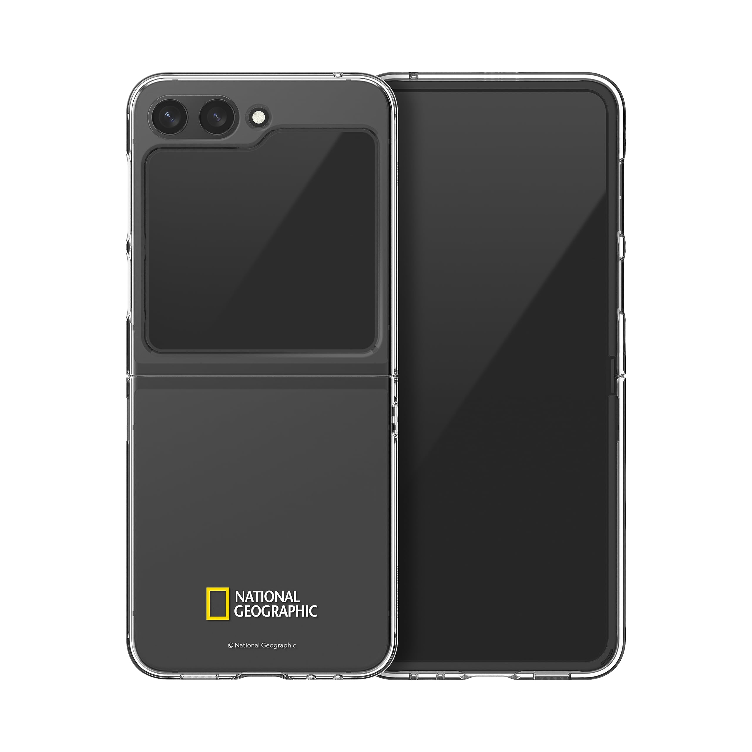 National Geographic Crystal Slim Fit Case Galaxy Z Flip 5 Basic Logo - Transparent