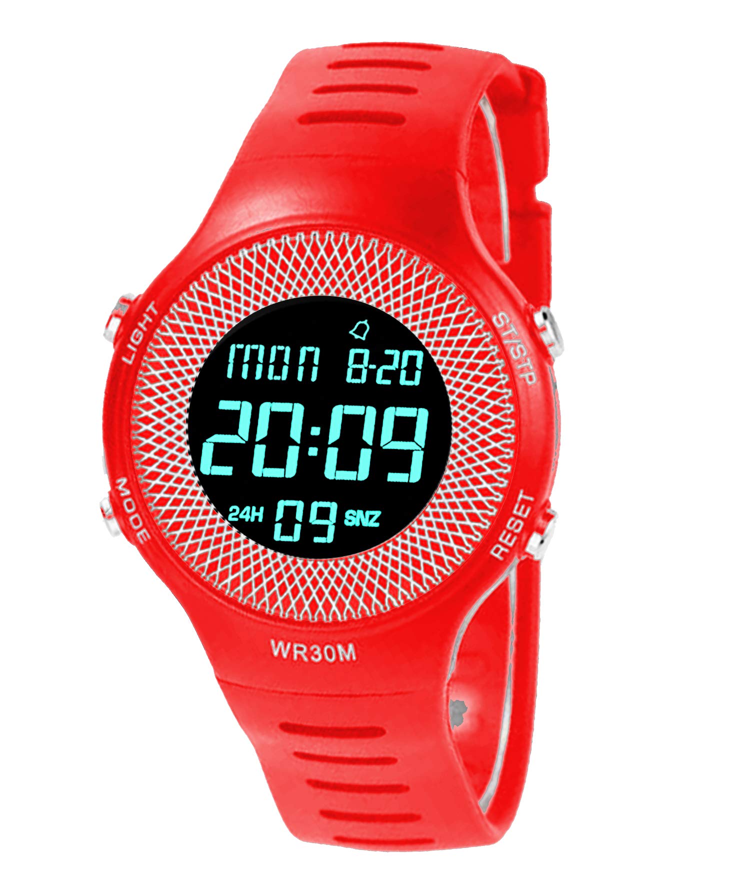 Time Up Digital Unisex Child Watch (Multicolour Dial Multi Colored Strap)