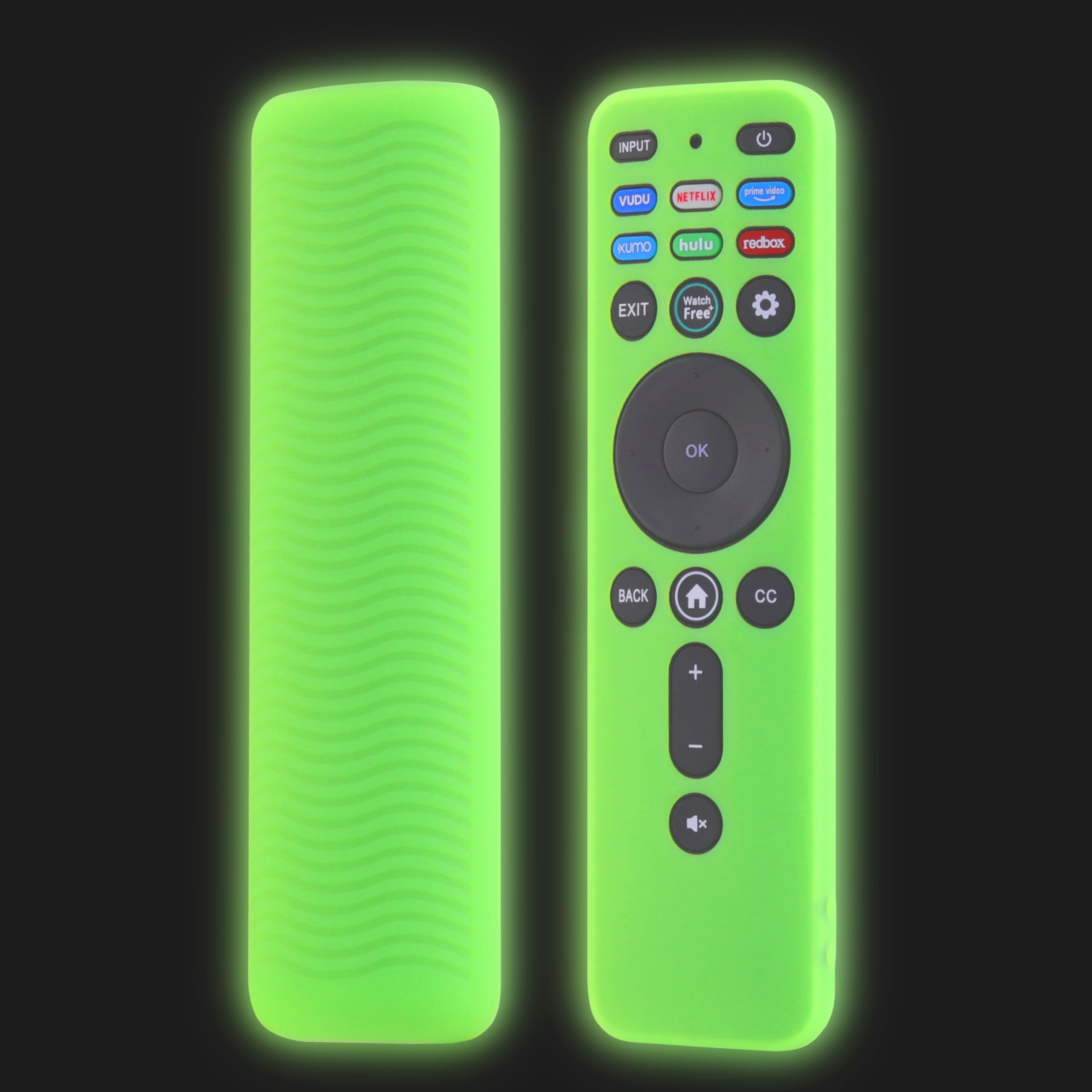 LEFXMOPHY M Series Quantum Remote Cover for Vizio MQX-Series Quantum X QLED TV Remote Control Silicone Case Glow Green