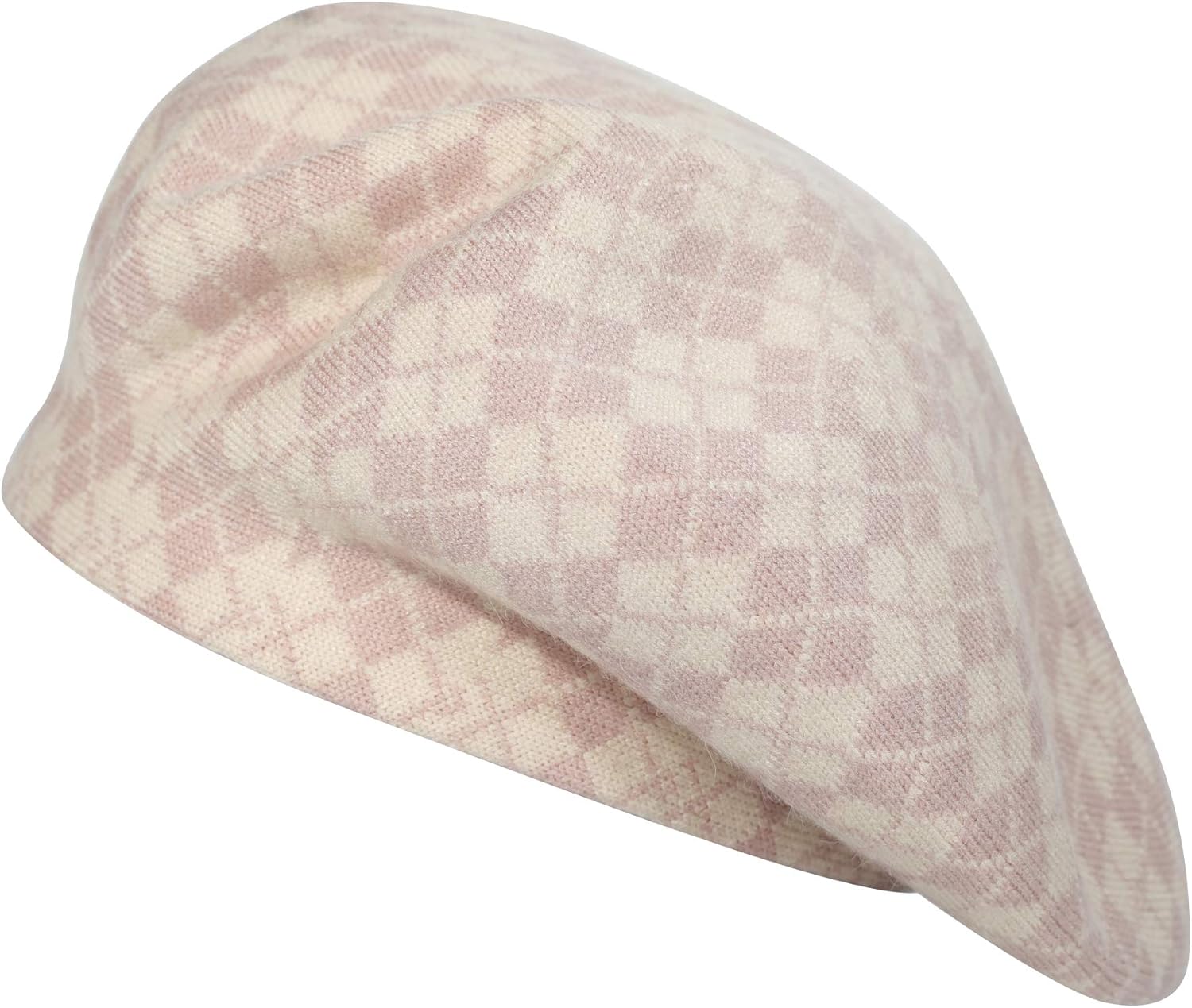 ZLYC Womens French Beret Hat Reversible Knitted Thickened Warm Cap for Ladies Girls