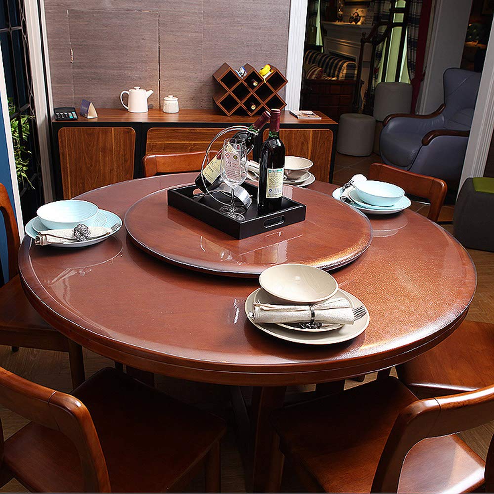 Amazon｜ZIJINJIAJU テーブルクロス 透明 直径60cm PVC テーブルマット