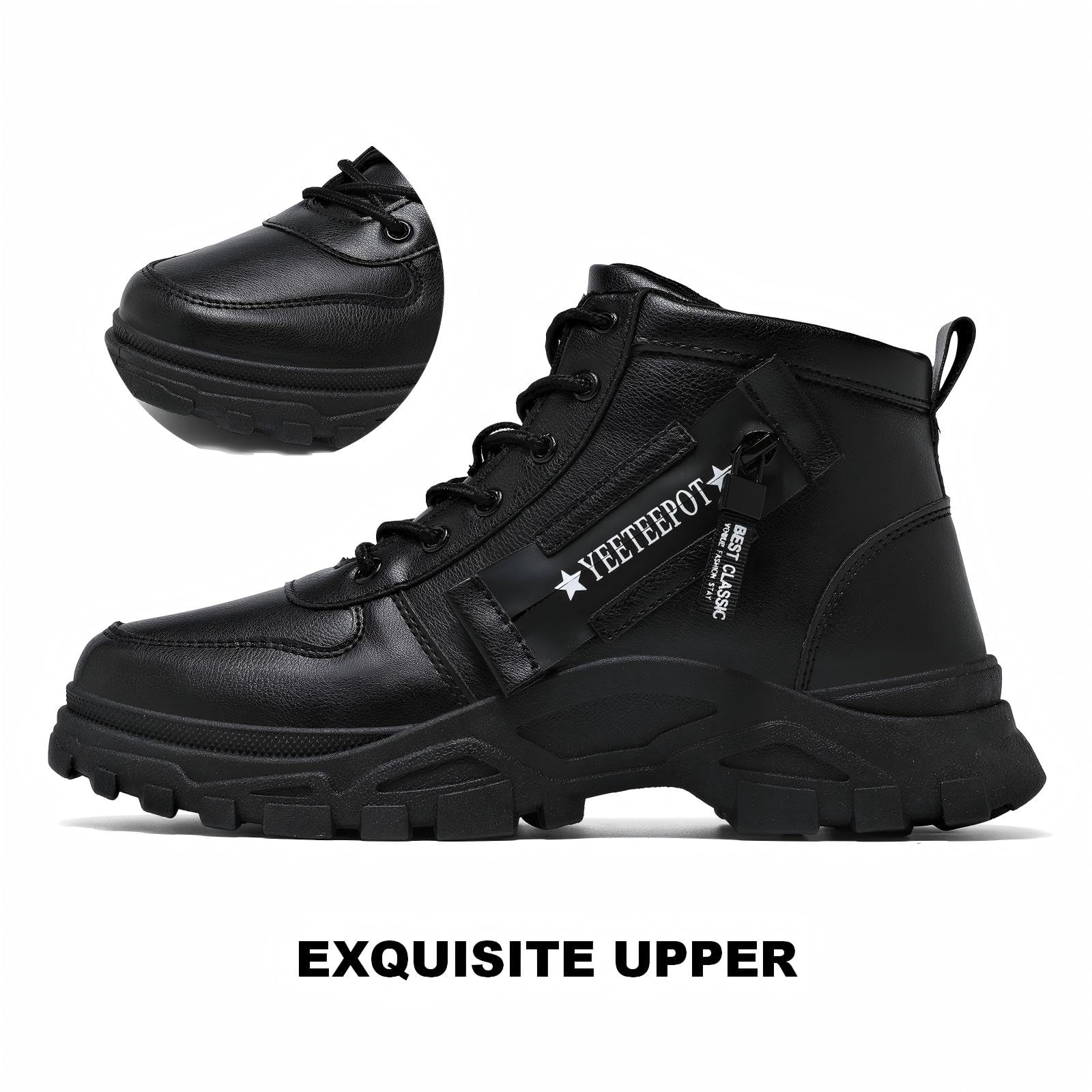 Bottes Femme Bottines à Lacets Classique