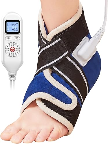 Miniatura 9 de Calentador de pies grande para pies, almohadilla térmica eléctrica para pies con funda lavable, calor ajustable de 86-158  y apagado automático,