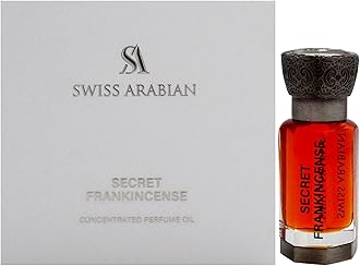Secret Frankincense - Luxurious Concentrated Perfume Oil - Long Lasting Artisan Perfume with Notes of Rose, Violet, and Oud - 0.4 oz
