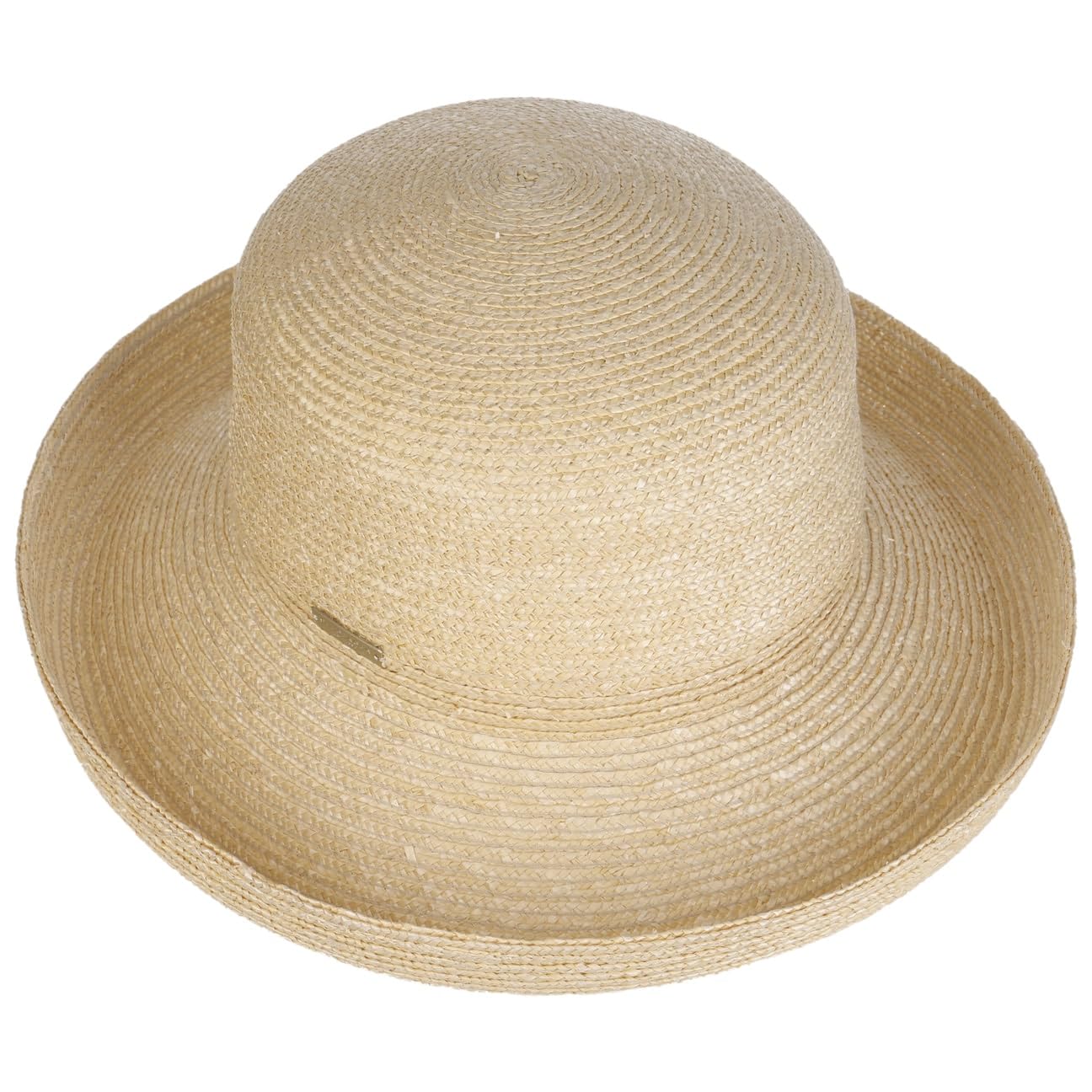 Seeberger Javina Aufschlaghut mit UV-Schutz Strohhut Damenhut Sommerhut Sonnenhut Gartenhut Damen/Herren - Frühling-Sommer Sommer