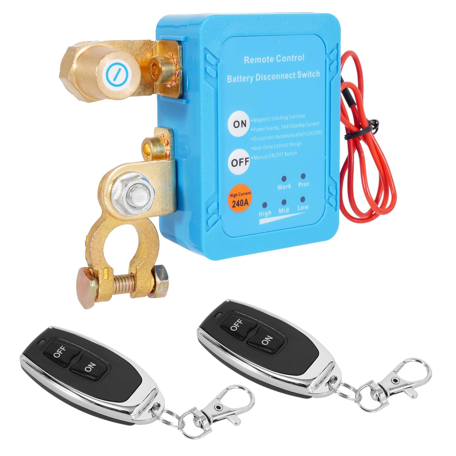 Remote Battery Disconnect Switch 12V 240A