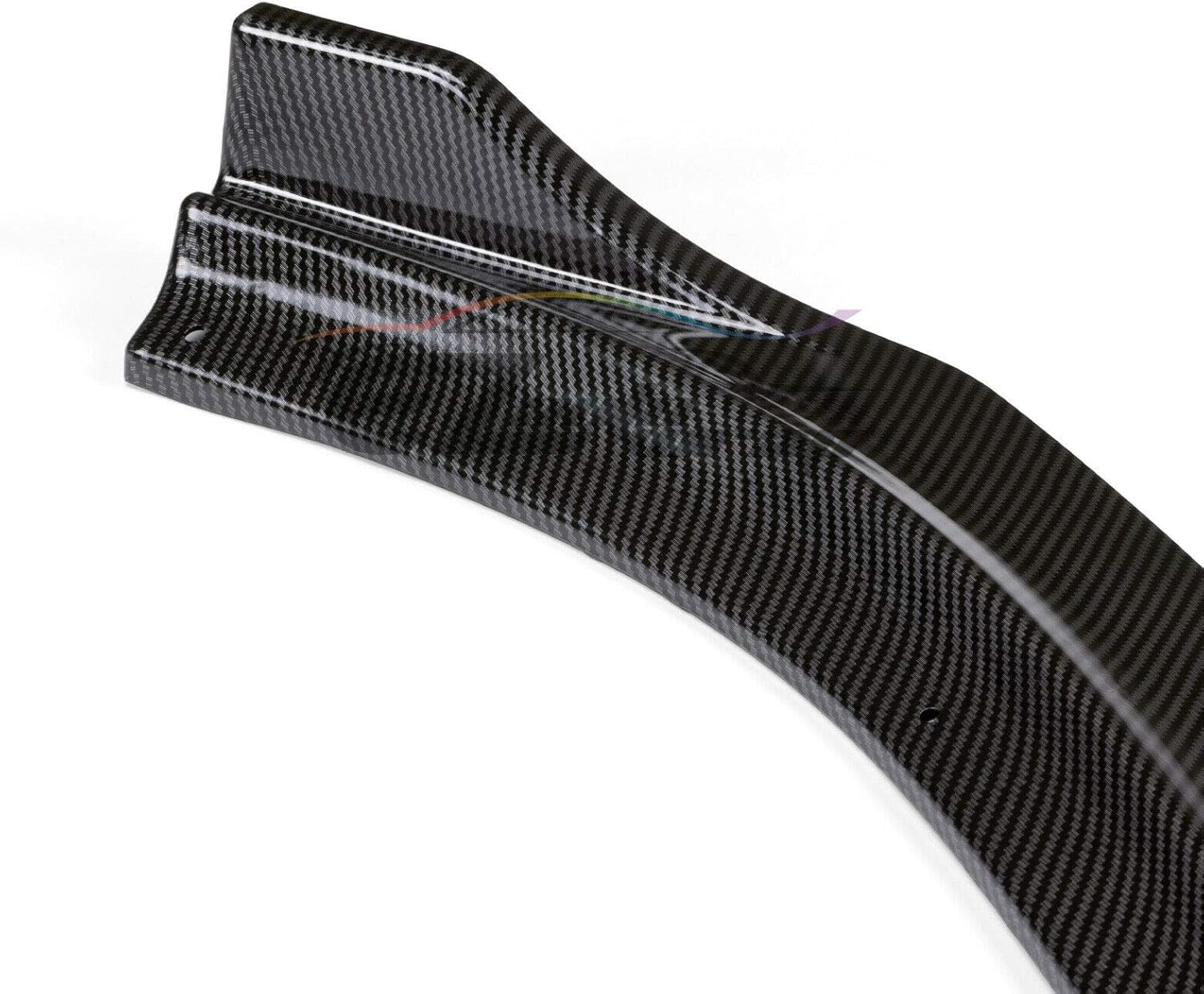 EZAUTO WRAP 3PCS Carbon Fiber Style Black Front Bumper Lip Body Kit Spoiler Splitter Compatible with Mazda 6 Atenza 2014 2015 2016 2017 2018