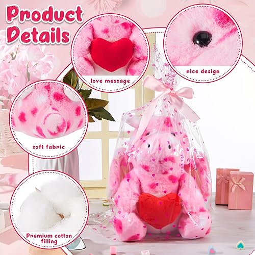 Miniatura 9 de Shappy 2 juegos de mono de peluche para el día de San Valentín, lindo mono de peluche, juguetes de animales de peluche para el día de San Valentín,