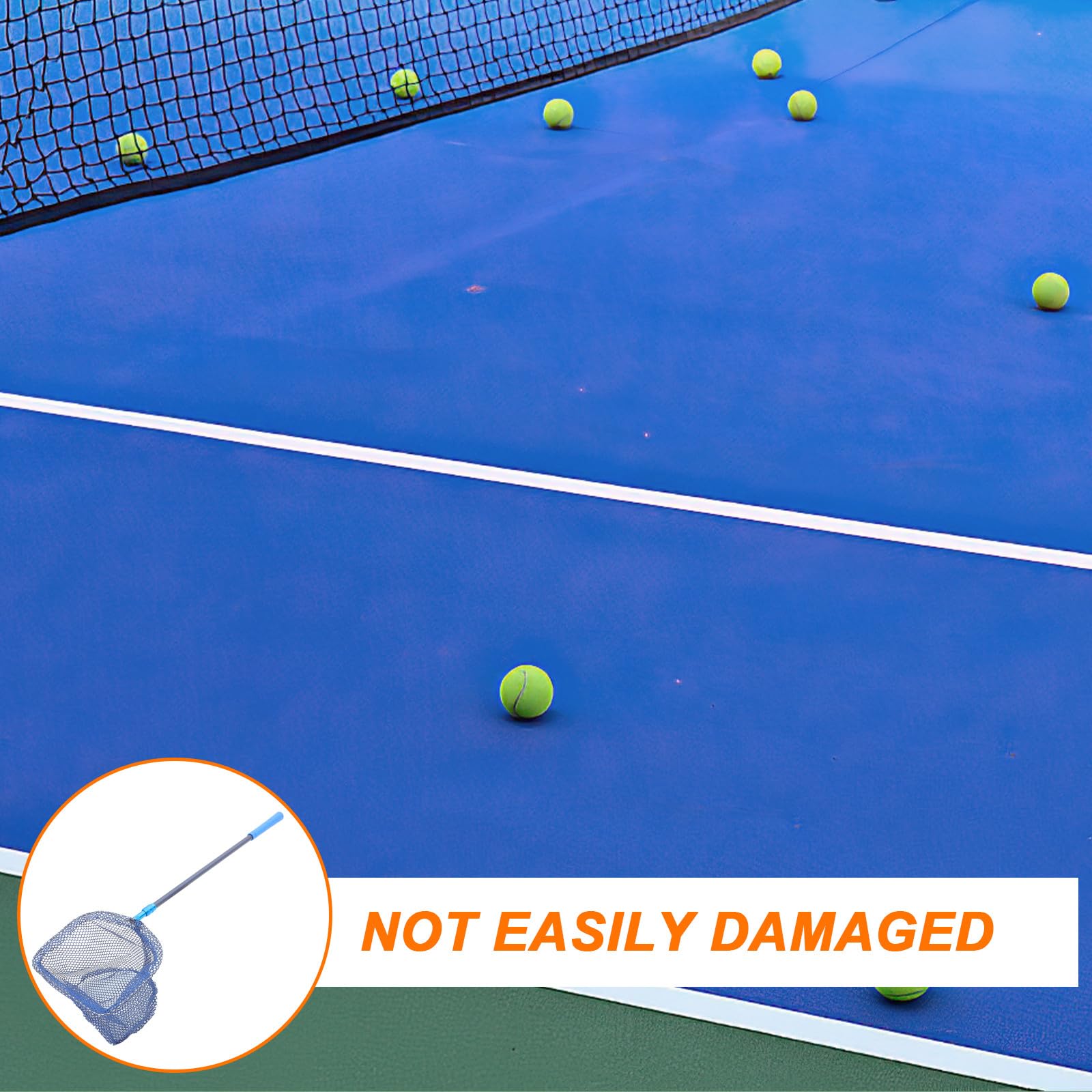 MAGICLULU Recolector de Balones de Ping Pong Portátil Red Extensible, Mango de Fibra de Carbono, Capacidad Grande para Tenis de Mesa y Uso en Entrenamiento Deportivo