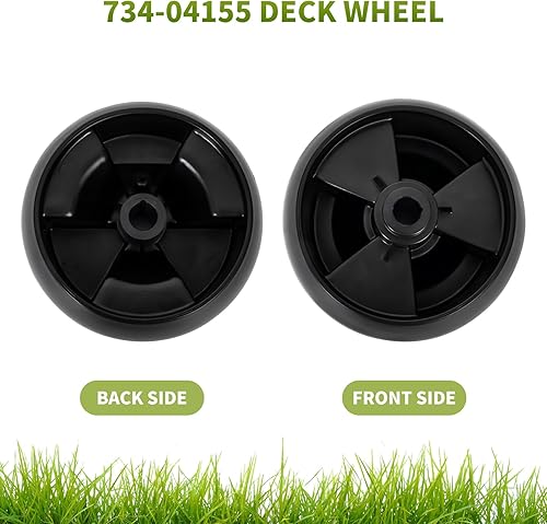 Miniatura 4 de 734-04155 Ruedas de cubierta para cortacésped Cub Cad  Ruedas de calibre de rodillo de cubierta compatibles con tractor de cortacésped Troy Bilt