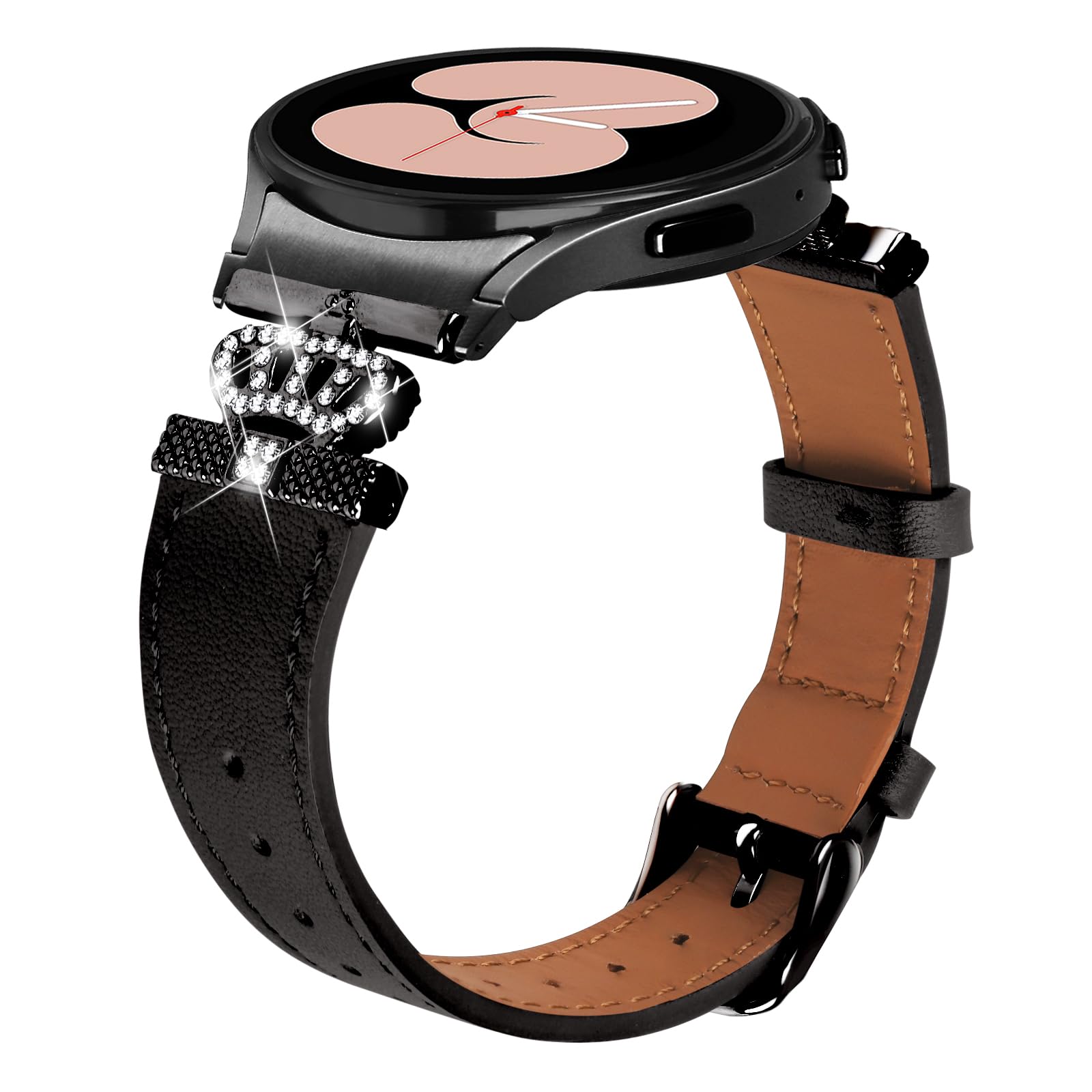 MVRYCE Compatible With Galaxy watch 5 Leather Strap 40 mm 44mm, 5.0