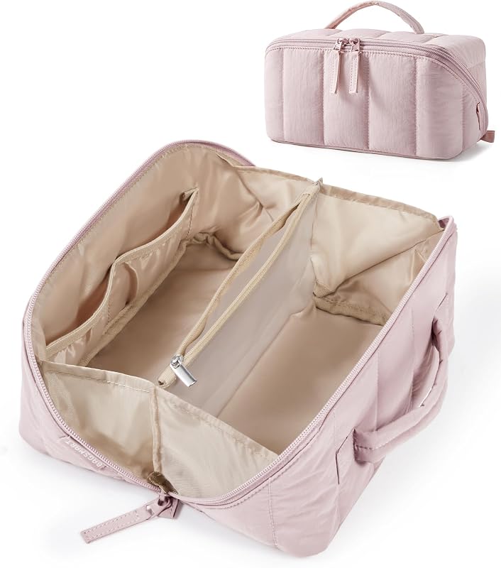 Necessaire de maquiagem para viagem BAGSMART, rosa 05-Baby Pink