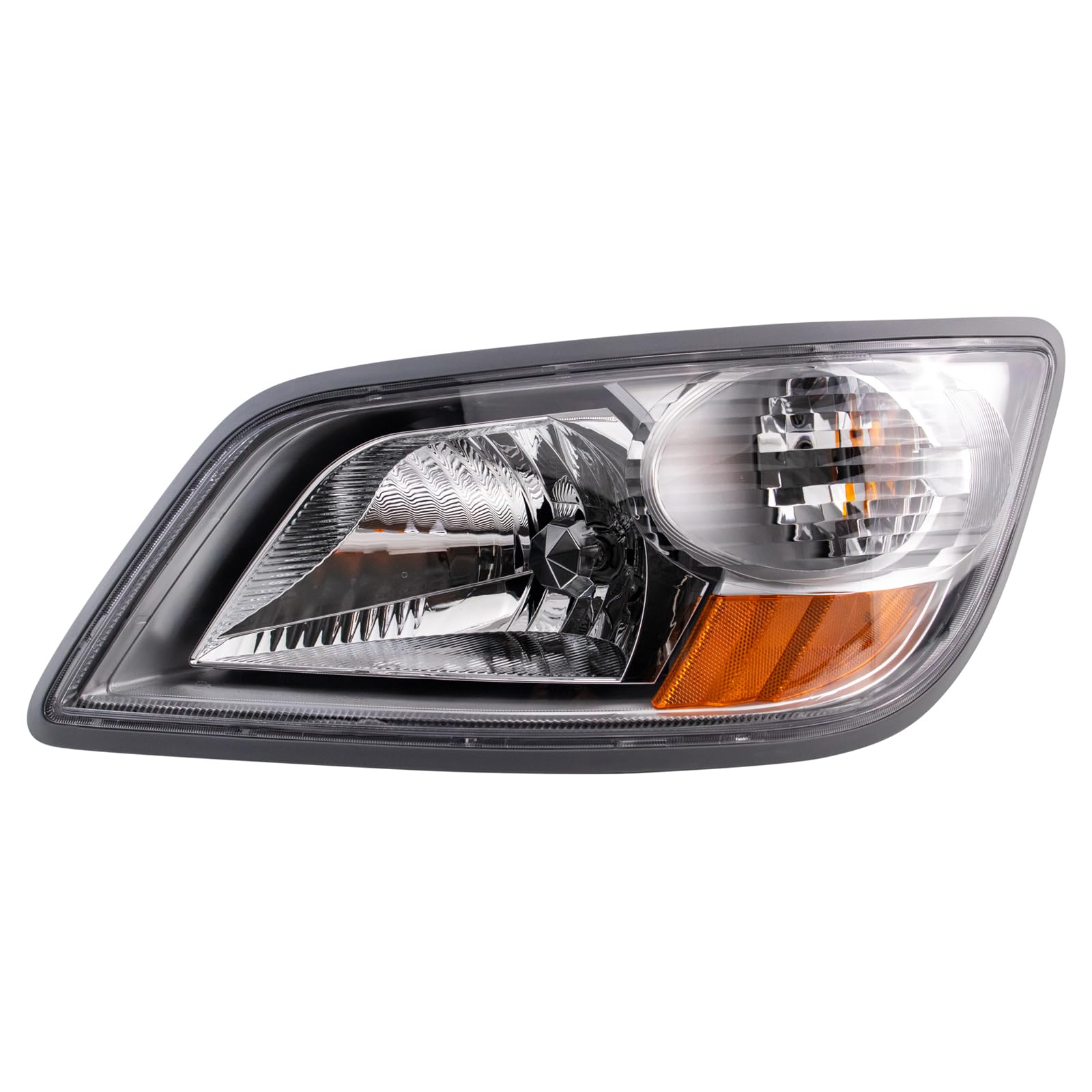 TRQ Driver Side Headlight Assembly HID Compatible with 2006-2010 Hino 145 165 185 2015-2017 258 2008-2014 268A 258ALP 338CT 2006-2014 258LP 268 2006-2019 338 With High-Intensity Discharge lights