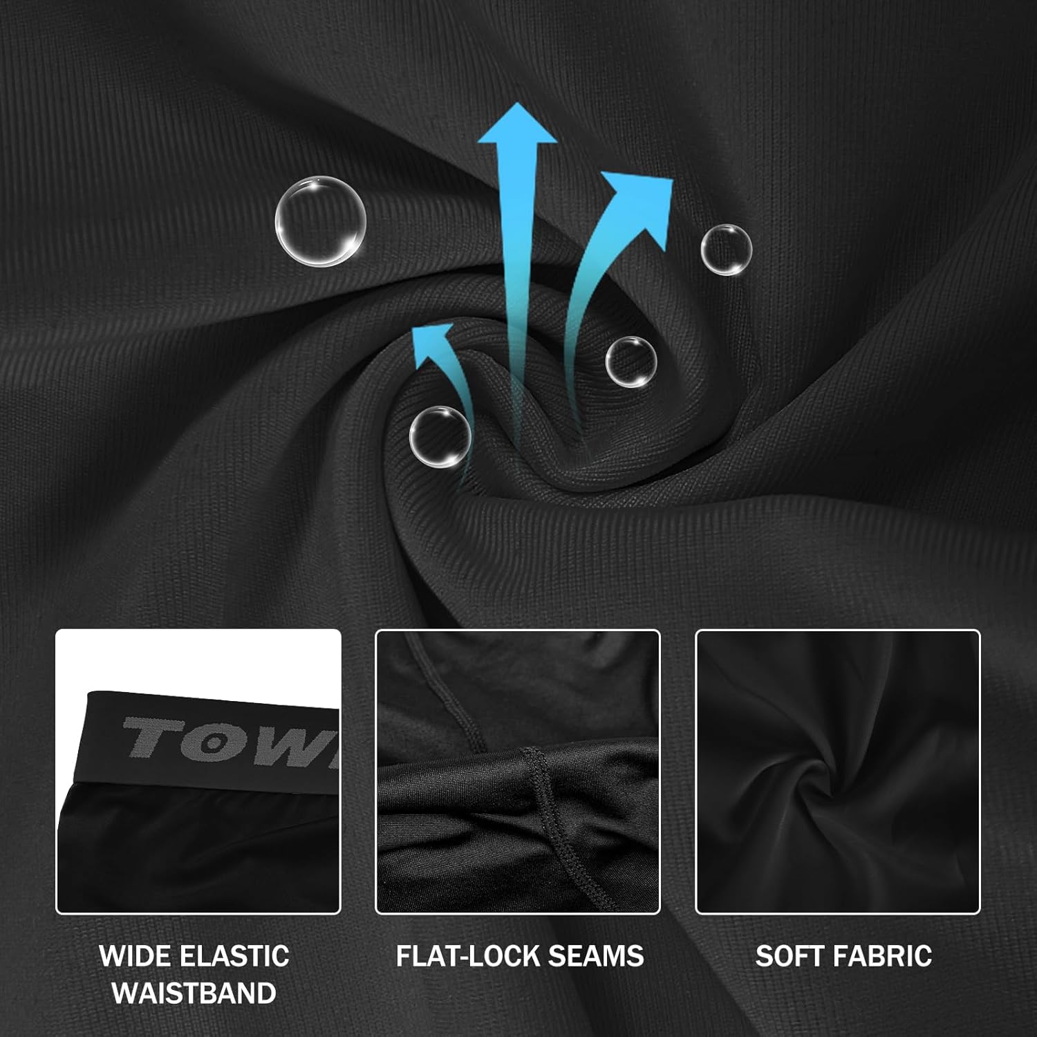 Mens Compression Pants Athletic Leggings Breathable Running Tights Workout Base Layer Bottom for Football Basketball - Image 5