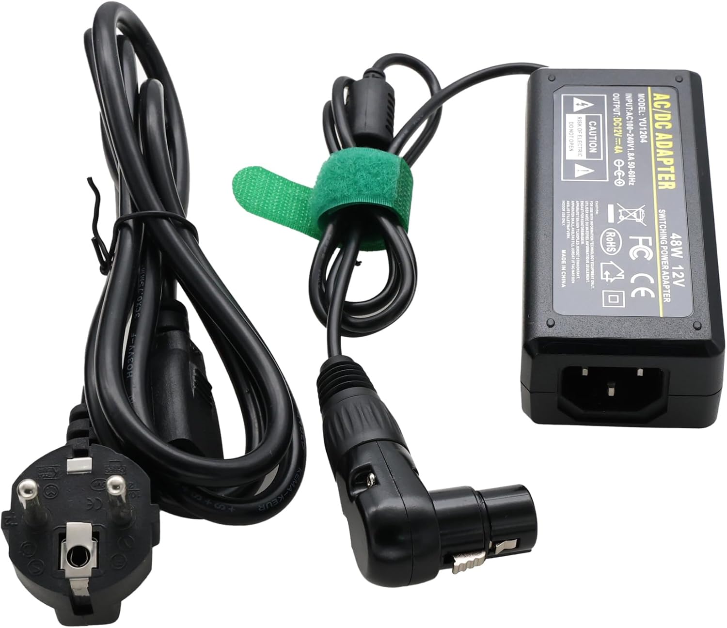 Right-Angle XLR 4 Pin Power Supply Adapter for Sony PMW400 3500V F5500V Z750 Z580 Canon C400 C500 MKII Panasonic AK AJ Cinema Camera Monitor 12V 4A DC