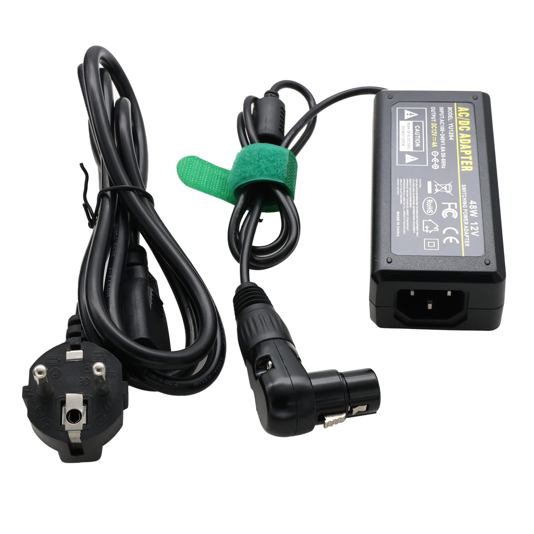 HangTon 4-pinowy zasilacz XLR pod kątem prostym do Sony PMW400 3500V F5500V Z750 Z580 Canon C400 C500 MKII Panasonic AK AJ Cinema Monitor kamery 12V 4A DC