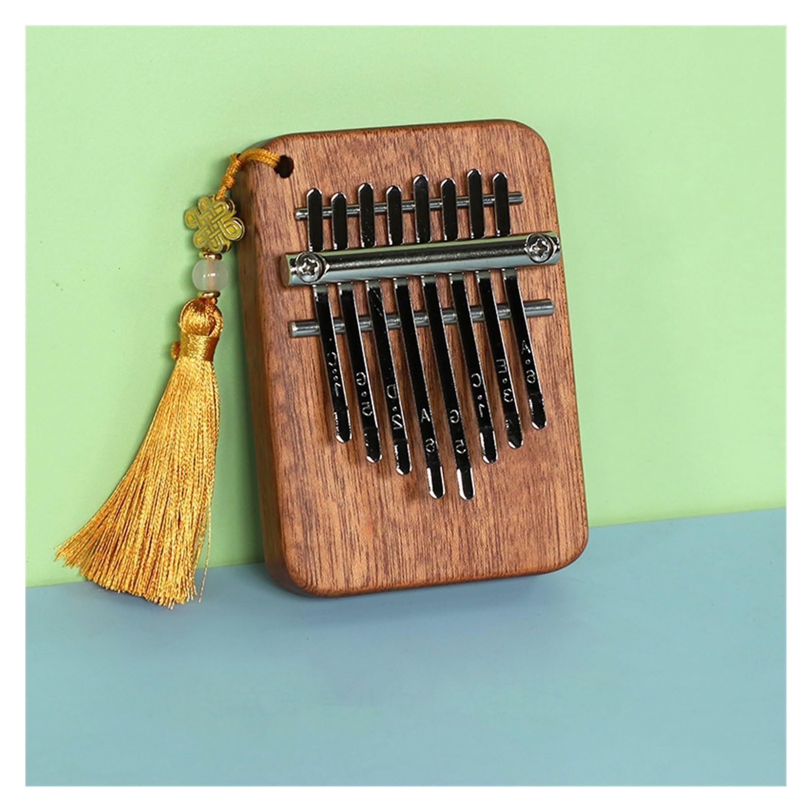 Kalimba Retro-prostokątny fortepian MINI kalimba mini w kształcie karty 8-tonowy