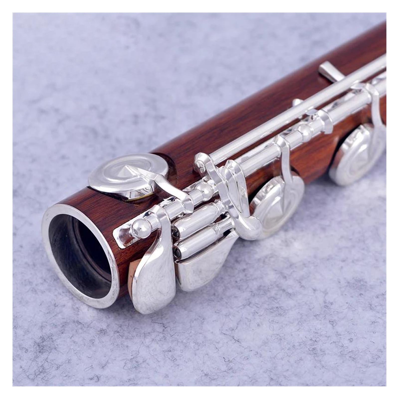 Flauta De Secoya, 17 Teclas, Llaves Chapadas En Plata Con Agujero Abierto, Llave E, Flauta De Madera Con Estuche Para Flauta Flauta Travesera para Principiantes