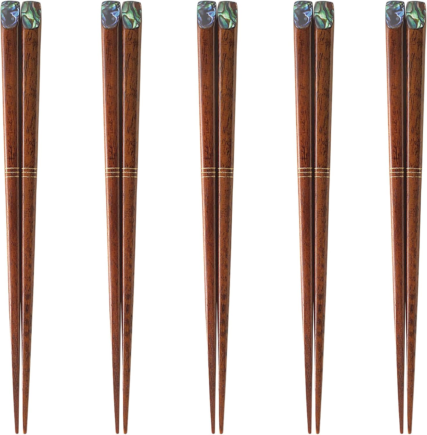 J-kitchens PID589283 Japanese Chopsticks, Set of 5 Pairs, Material: Wood, Chopsticks, Made in Japan