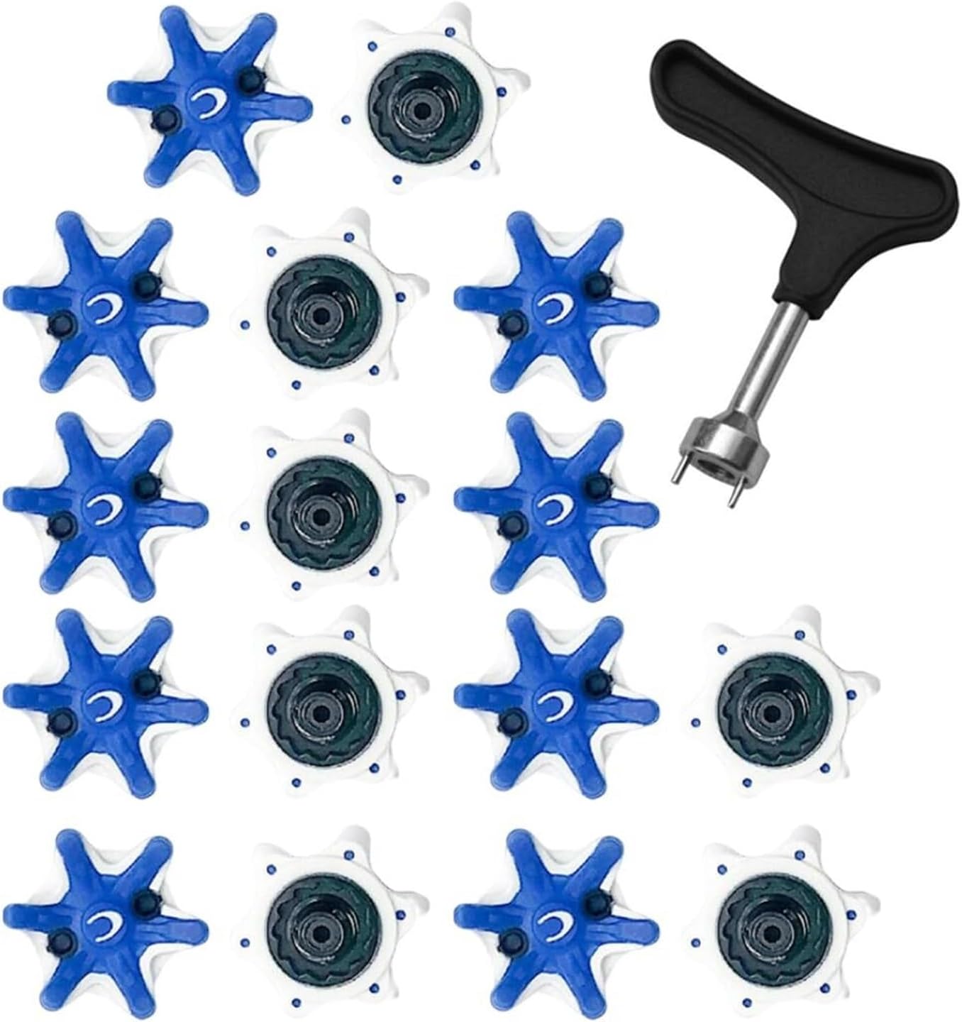 Golf Spikes Replacement 50pcs Golf Spikes Replacements Shoe Studs Compatible with Soft & Most Shoes