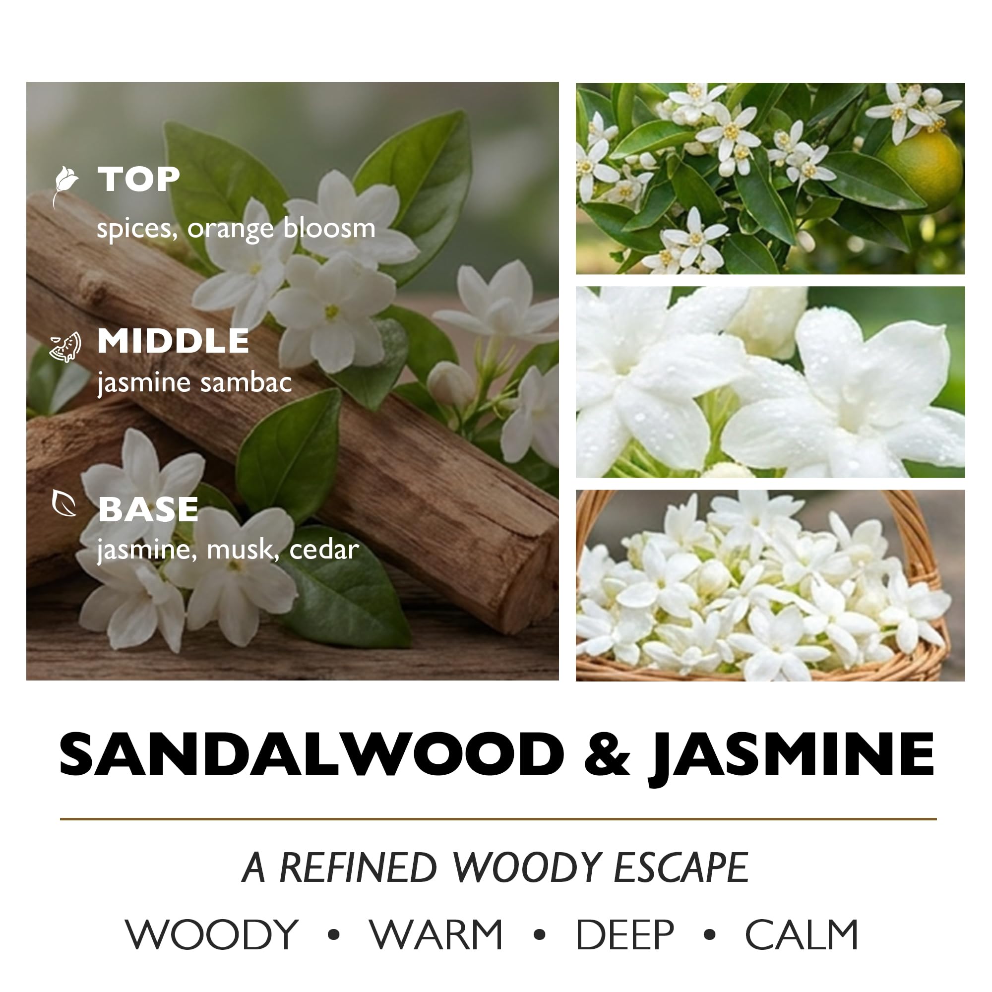 HomeLights - Candele profumate | Candela in barattolo grande, 944 g, candele naturali per aromaterapia di soia | Fino a 130 ore di combustione con 3 stoppini di cotone, candele profumate decorative