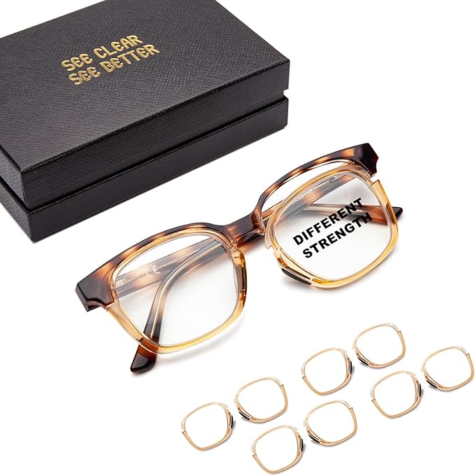 LianSan Reading Glasses with Different Strength for Each
