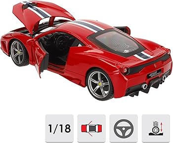 Amazon.co.jp: Bburago 1/18 フェラーリ 458 スペシャル レッド