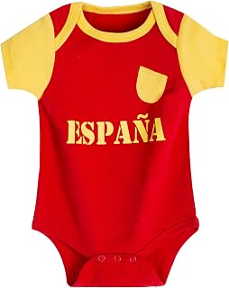 Cnins Baby Soccer Outfits - National Flag Infant Football Onesie for Newborn Boys & Girls - Toddler Soccer Clothes