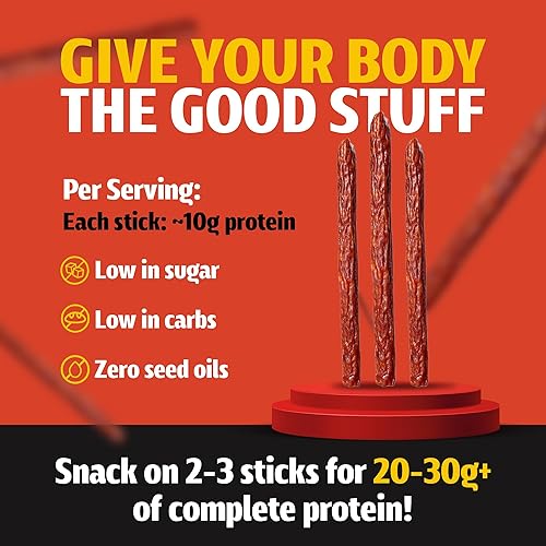 Miniatura 6 de Long John Snacks Jalapeño Cheddar Dry Salami Stix  Premium hecho a mano a partir de carne de res y cerdo  Sin gluten, sabor audaz y no abrumador y