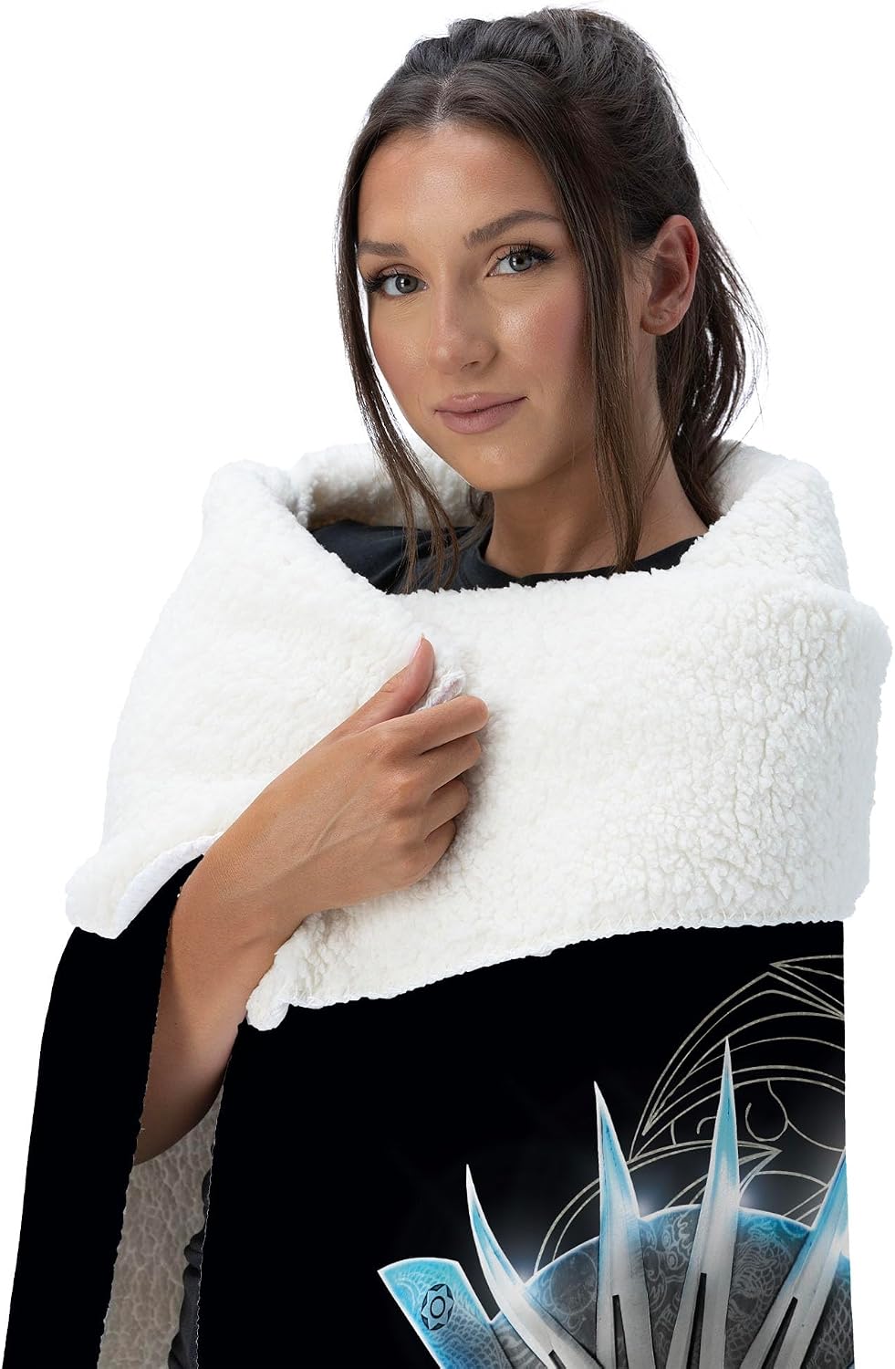 Mortal Kombat Silk Touch Sherpa Throw Blanket – Kitana Learn Respect, Ultra-Soft Fleece Front with Cozy Sherpa Back, 50 x 60 Inches