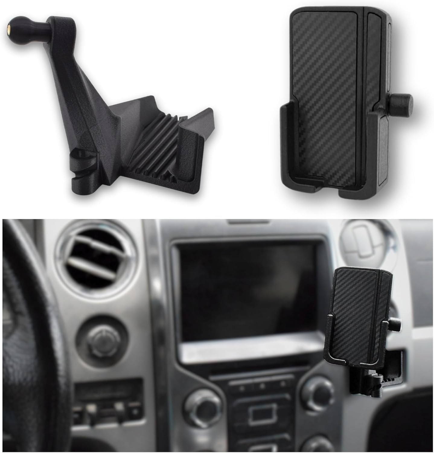 Phone Holder for Ford F-150 2009-2014, Lincoln Mark LT 2010-1014 – Custom Fit in Dash Pocket Phone Mount Phone Holder for Ford F-150 2009-2014, Lincoln Mark LT 2010-1014 – Custom Fit in Dash Pocket Phone Mount