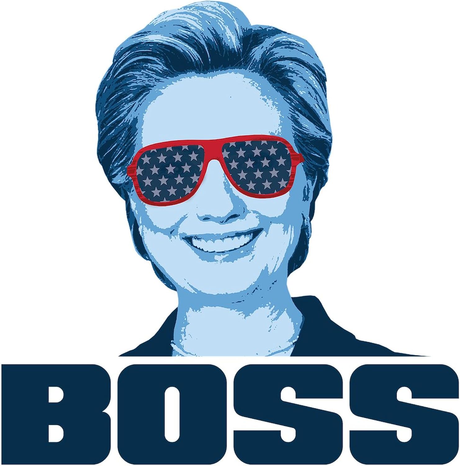 CafePress Hillary BOSS Women's Light Pajamas Women's Novelty Cotton Pajama Set, Comfortable PJ Sleepwear