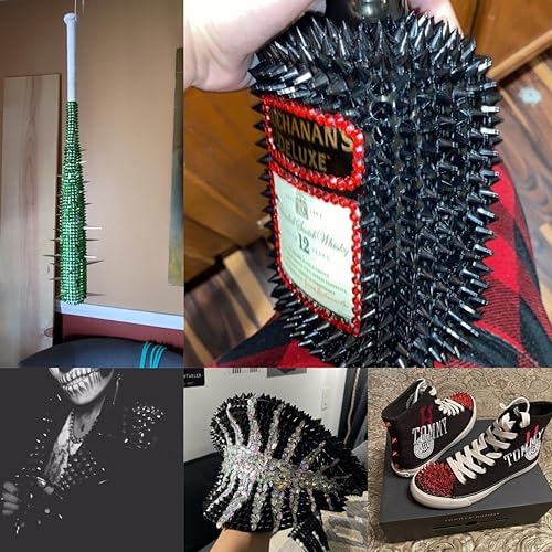 Miniatura 6 de 1 yarda para coser en punta, cono plano, punk, moldura de malla