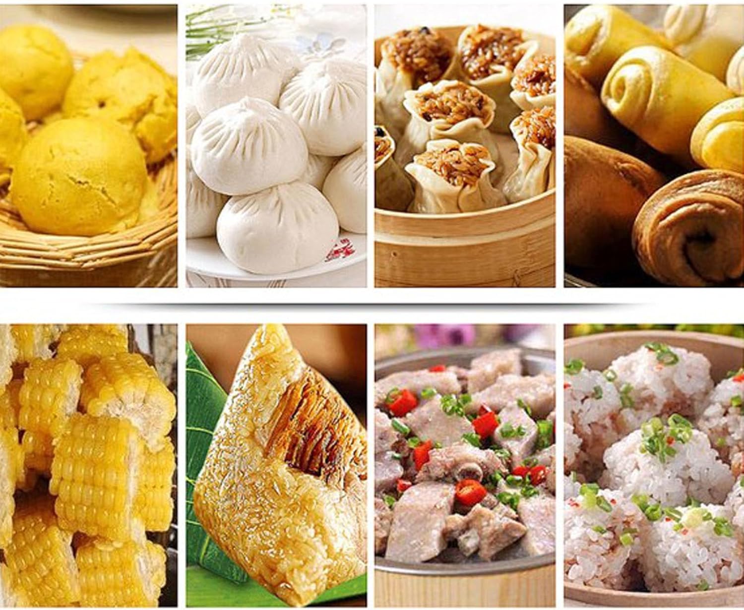 Commercial Bun Steamer Machine,Bun Food Steamer,Hot Dog Warmer,5 Layers Stainless Steel Bun Warmer,Temp 30-110℃,220V