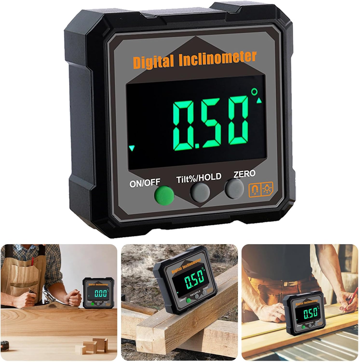 Easy Carry Electronic Angles Measurer with High Accuracy & User Friendly Interfaces Digital Gaug for Projects Easy Carry Measurement Device