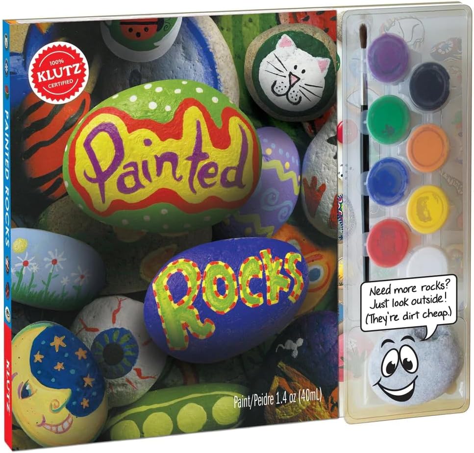 Klutz Painted Rocks Craft Kit Multicolor, 10.5" Length x 0.75" Width x 8.5" Height
