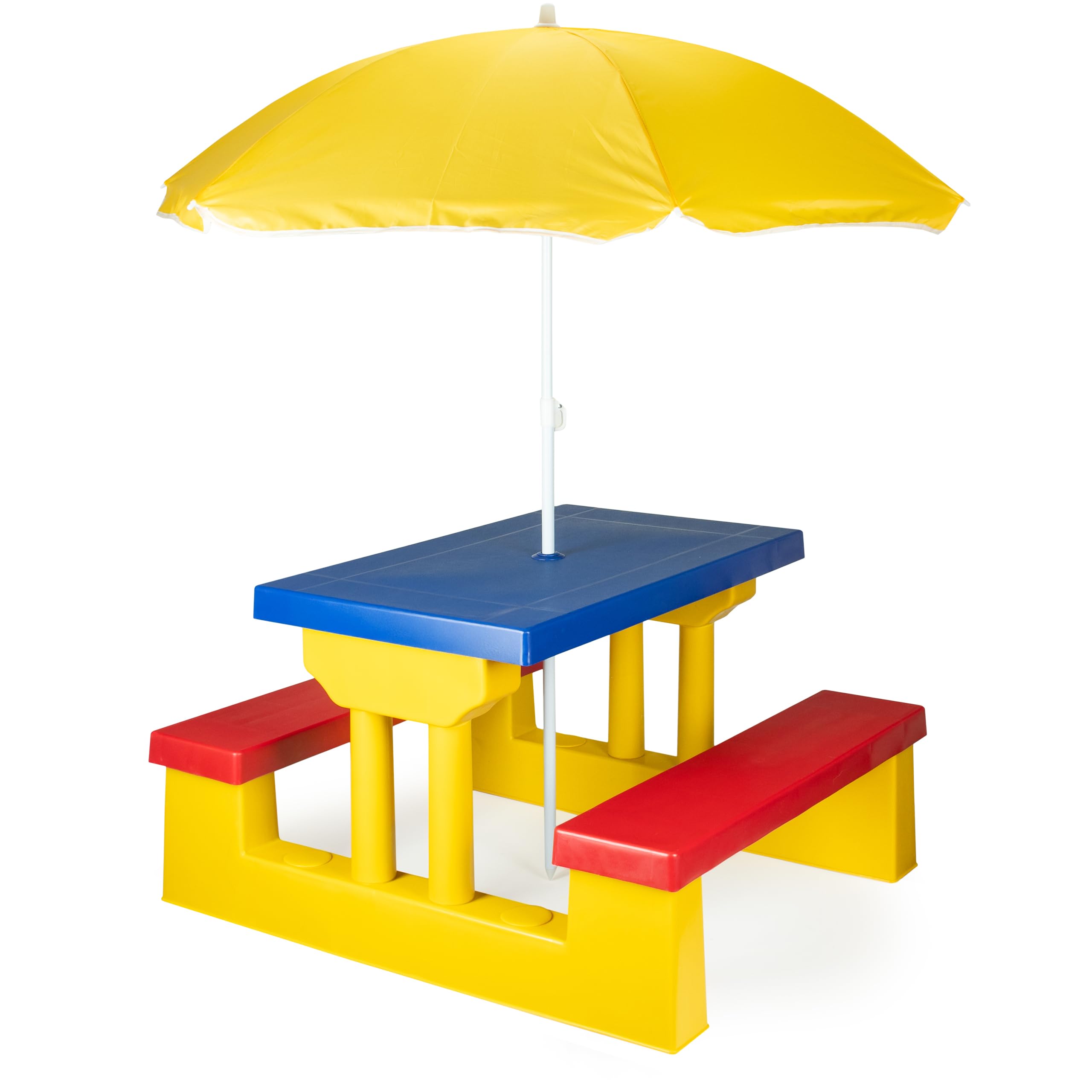 COIL Tavolo da Giardino per Bambini con Panche e Ombrellone Rimovibile