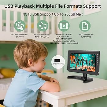 テレビ Portable TV with 10.1 Inch LCD TV Amazon.com: Diydeg 10 inch Portable TV with Antenna, 1080P
