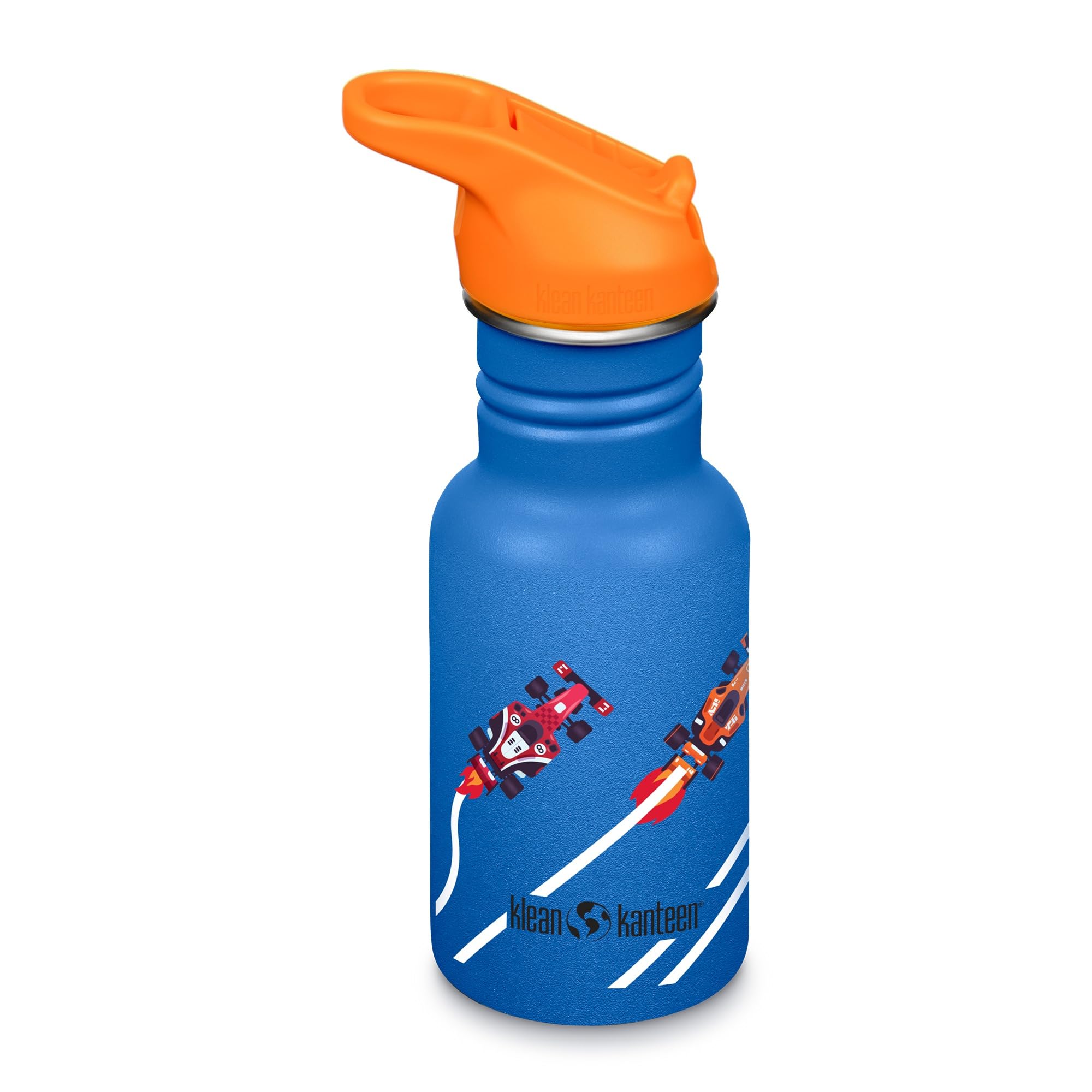 12oz Kid's Classic Water Bottle with Flip Seal Sport Cap and Straw - Race Cars