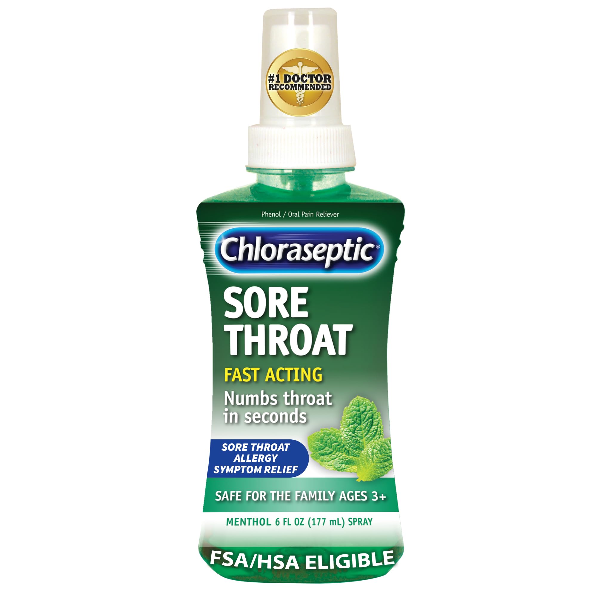 Chloraseptic Sore Throat Spray, Sugar-Free Cherry, 6 Fl Oz — Amazon image 9