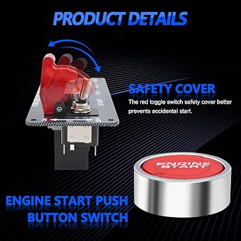 12V Ignition Switch Panel for Race Car Ignition Starter Switches