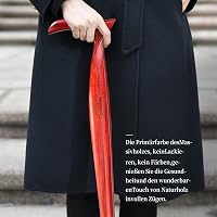 ispuoocti Fa Sétabot Férfiaknak és Nőknek - Természetes Szantálfa, 3 Gumi Talppal, Strapabíró, Utazótáskával - Ergonomikus Sétabot Időseknek 4