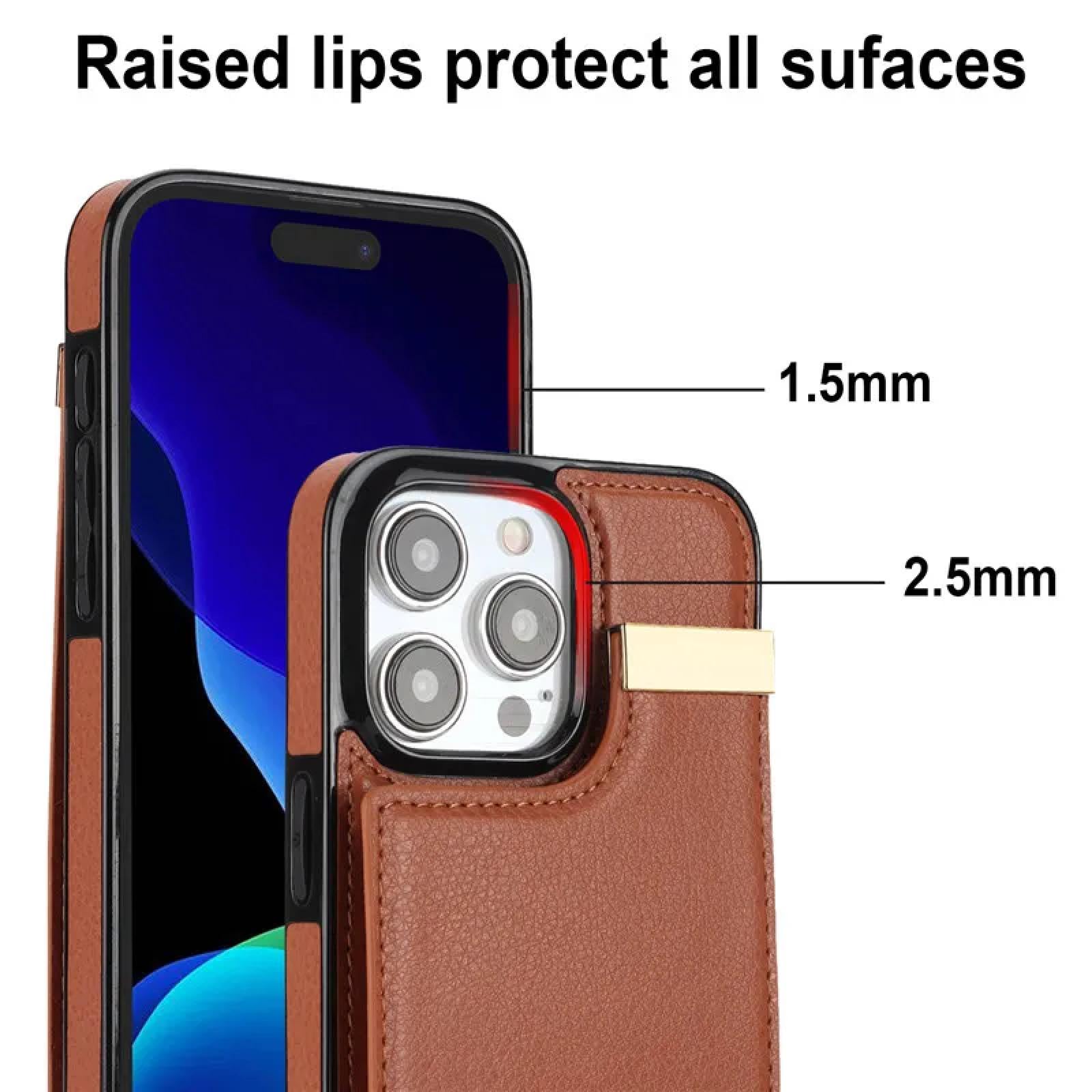 Do iPhone SE 2020 (2022) skórzany portfel etui na telefon z klapką etui na portfel (do iPhone SE 2020 (2022)/czerwony)