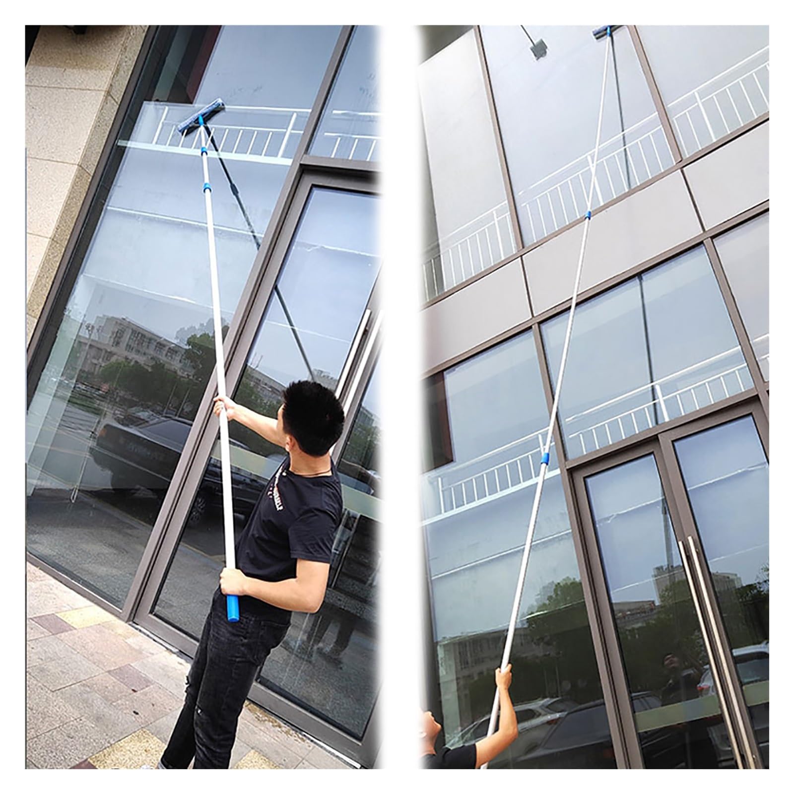 Tige de nettoyage de vitres pour entretenir facilement la véranda et les vitrages extérieurs